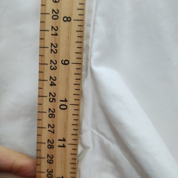 Rag N Bone Simone Pants-High Rise-Cigarette-White with Black Stripe-Sz 6 - Picture 10 of 11